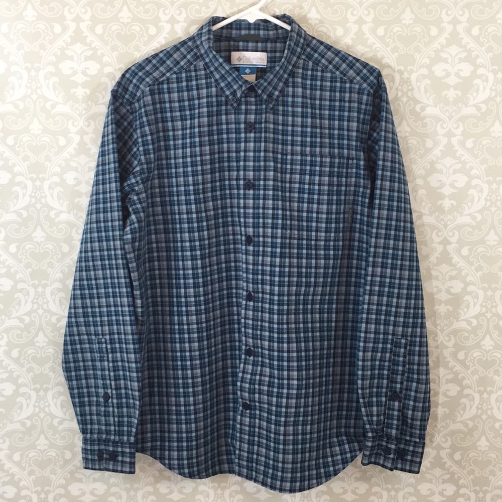 Men's Blue Plaid Shirt